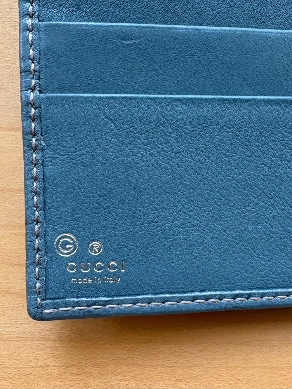 Authentic Gucci long wallet micro Guccissima in gray. Embossed leather. NWT - Picture 5 of 5